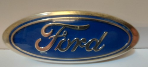 Ford emblem blau chrom - ford,