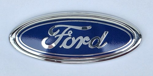 Ford emblem 114x45 blau - emblem, mm