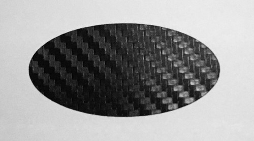 Folie 57x21mm carbon - folie,