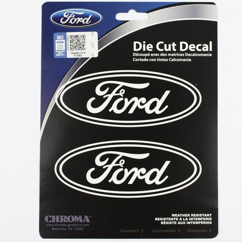 Ford logo white - white, die